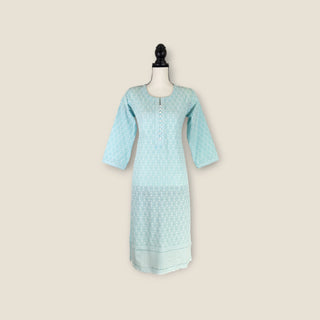 Lakhnavi cotton Kurti in pastel shades