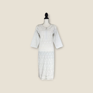 white summer kurti