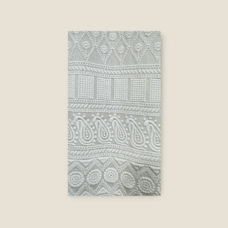 Chikankari cotton white kurti.