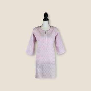 Lakhnavi cotton Kurti in pastel shades