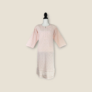 Lakhnavi cotton Kurti in pastel shades