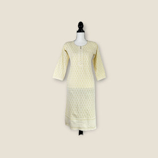 Lakhnavi cotton Kurti in pastel shades