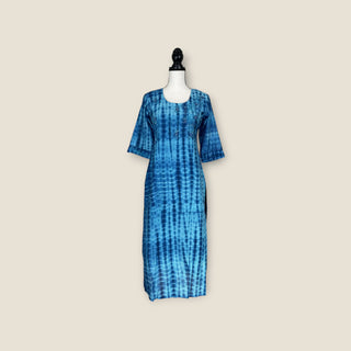 Shibori silk kurta