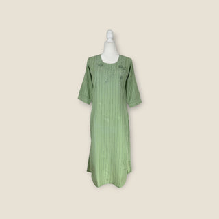 mint green georgette Kurti