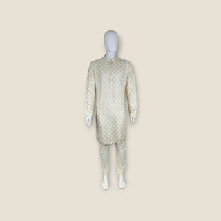 Men's Cream Viscose Kurta