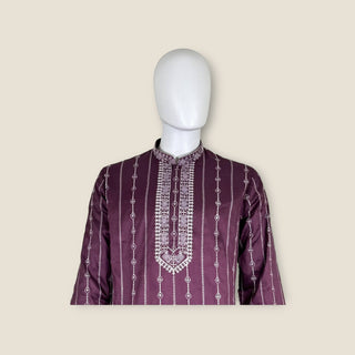 Men’s Embroided Muslin Silk Kurta