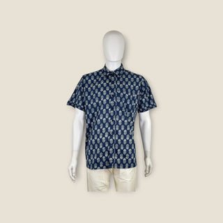 Men's Short Sleeve Navy blue shirt