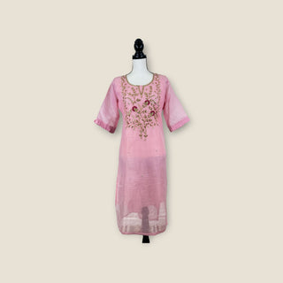 Gotta-patti pink kurti