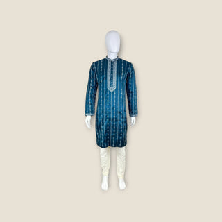 Men’s Embroided Muslin Silk Kurta