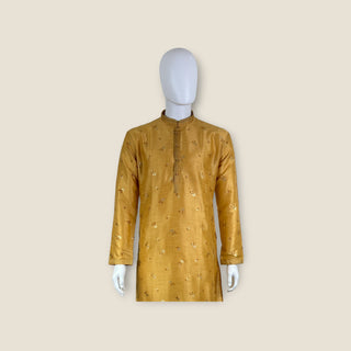 Men’s Dola Silk Gold Kurta