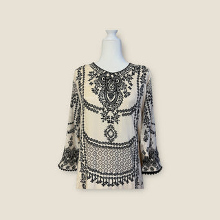 Off-White Viscose Pakistani Suit