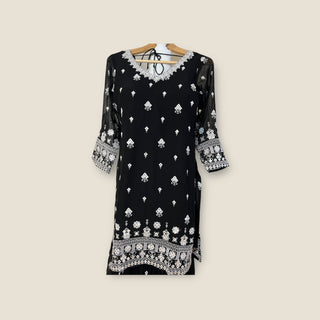 Georgette Black Sharara