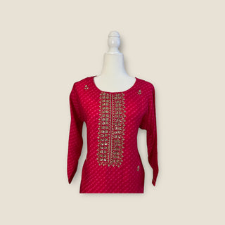 Crepe Lahriya Sharara Suit