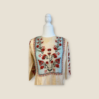 Kalamkari Malai Modaal Silk Suit